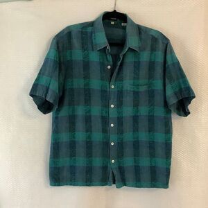 Fratelli men's short sleeve linen shirt size large